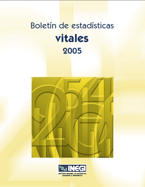 Portada de Estadísticas vitales 2005